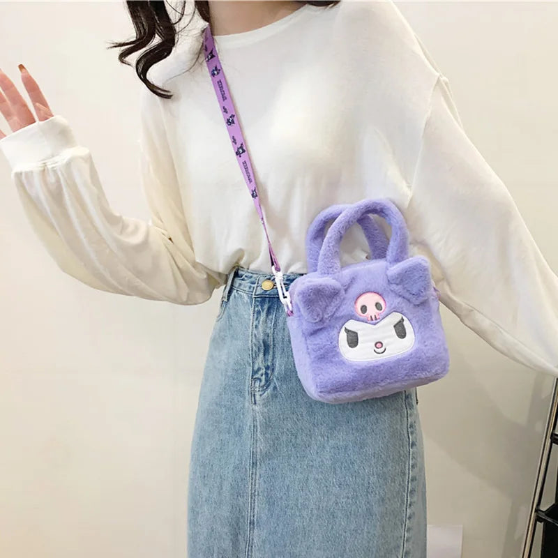 Lovely Sanrio Styled Characters Plush Bag