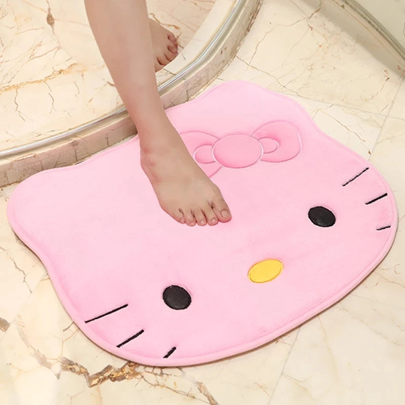 50x60cm Kawaii Hello Kitty Styled Cartoon Rug