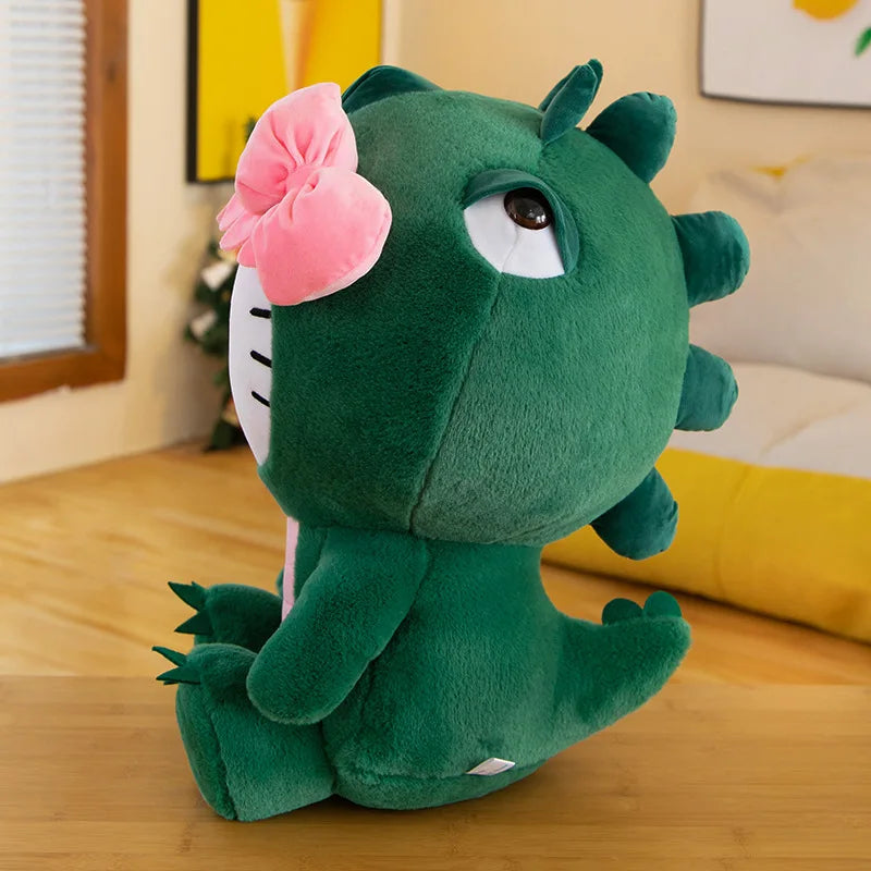 35/50/65cm New Kawaii Dinosaurs Hello Kitty Plush Dolls