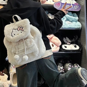 Hello Kitty Plush School Bag