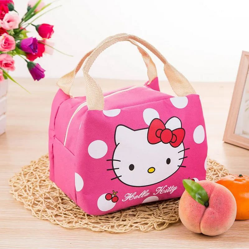 Sanrio Hello Kitty Styled Waterproof Insulation Lunch Bags