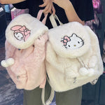 Hello Kitty Plush School Bag