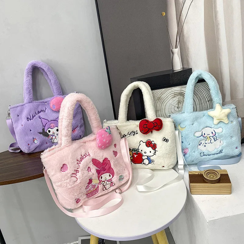 Kawaii Hello Kitty Sanrio Style Plush Bag