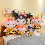 New Hamburger Kuromi My Melody Cartoon Plush Doll