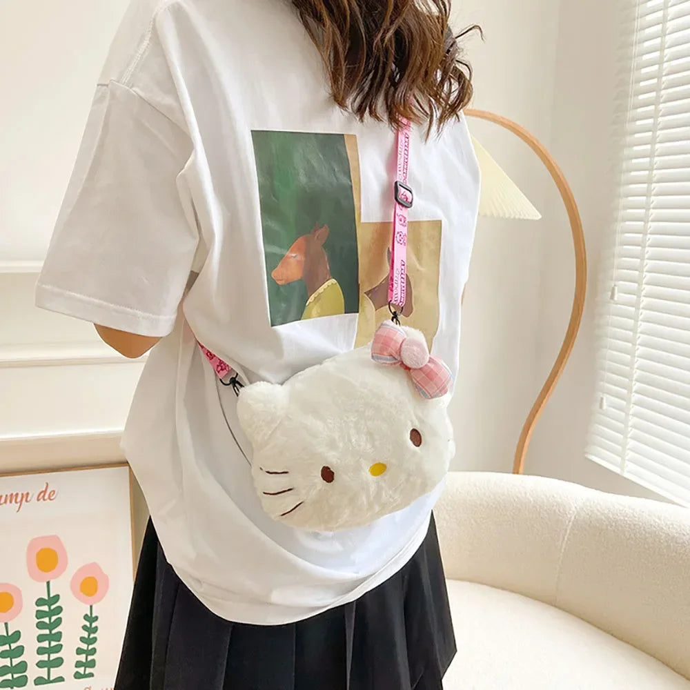 Sanrio Hello Kitty Styled Mini Plush Shoulder Bag