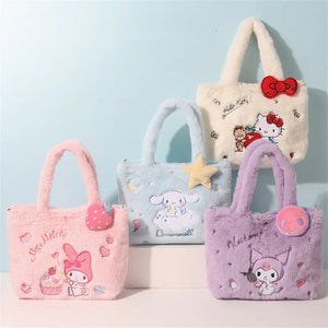 Kawaii Hello Kitty Sanrio Style Plush Bag